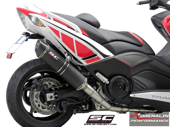ท่อ SC Project รุ่น Full System 2-1 With Oval Silencer สำหรับ TMax 530 \'12-16 (For Exhibition only)