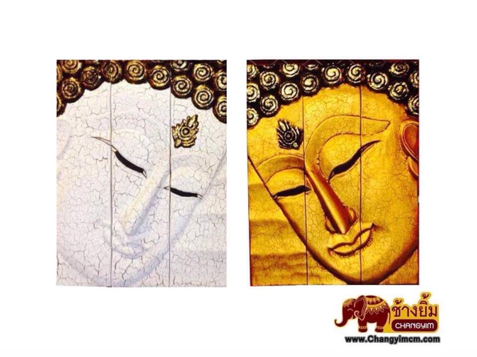 หน้าพระแกะสลัก ( แยก3ชิ้น )