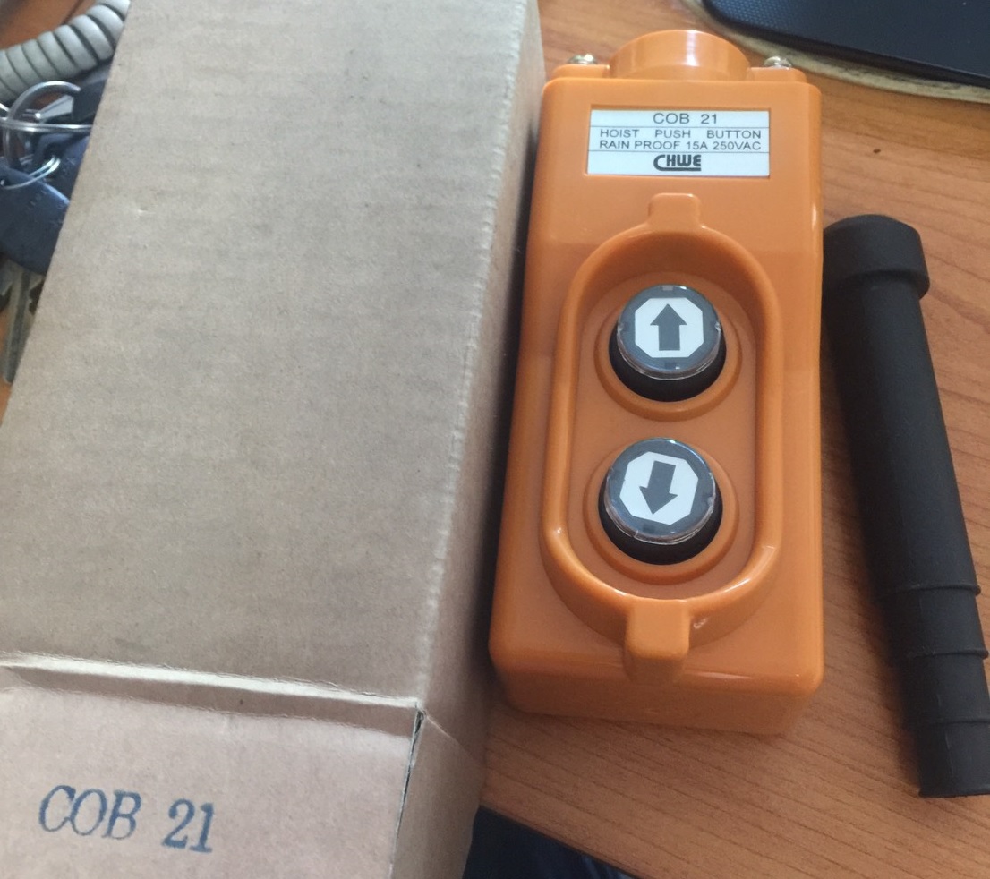 Hoist Pushbutton Switch 2 point, Direct Operation type/สวิทช์ 2 ปุ่ม ขึ้นลงไม่ผ่านแมกเนติก/COB21