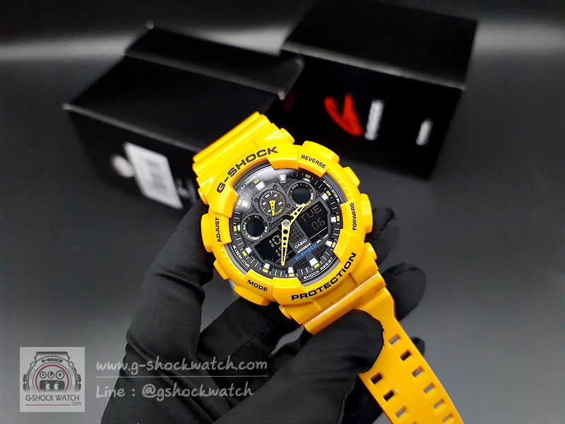 CASIO G-SHOCK นาฬิกาข้อมือ นาฬิกากันน้ำ นาฬิกาของแท้ ประกันศูนย์ CMG 1 ปี รุ่น GA-100A-9A