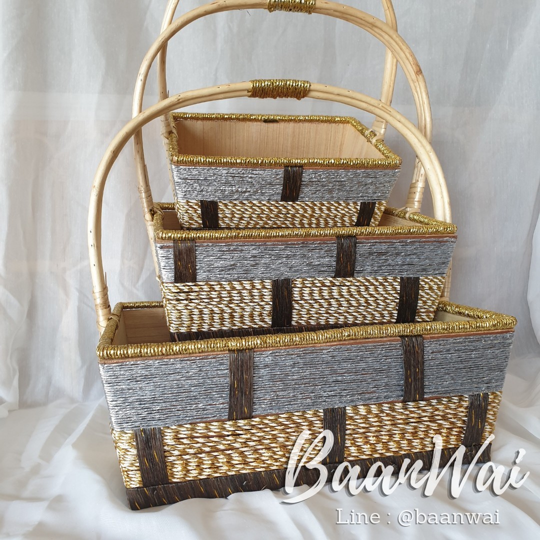 กระเช้า Code-005 VIP ทรงเหลี่ยม