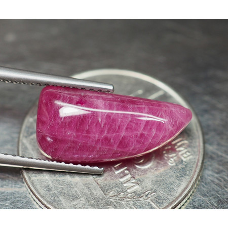 พลอยทับทิมแท้ (Ruby) 5.25 กะรัตสีแดงชมพู