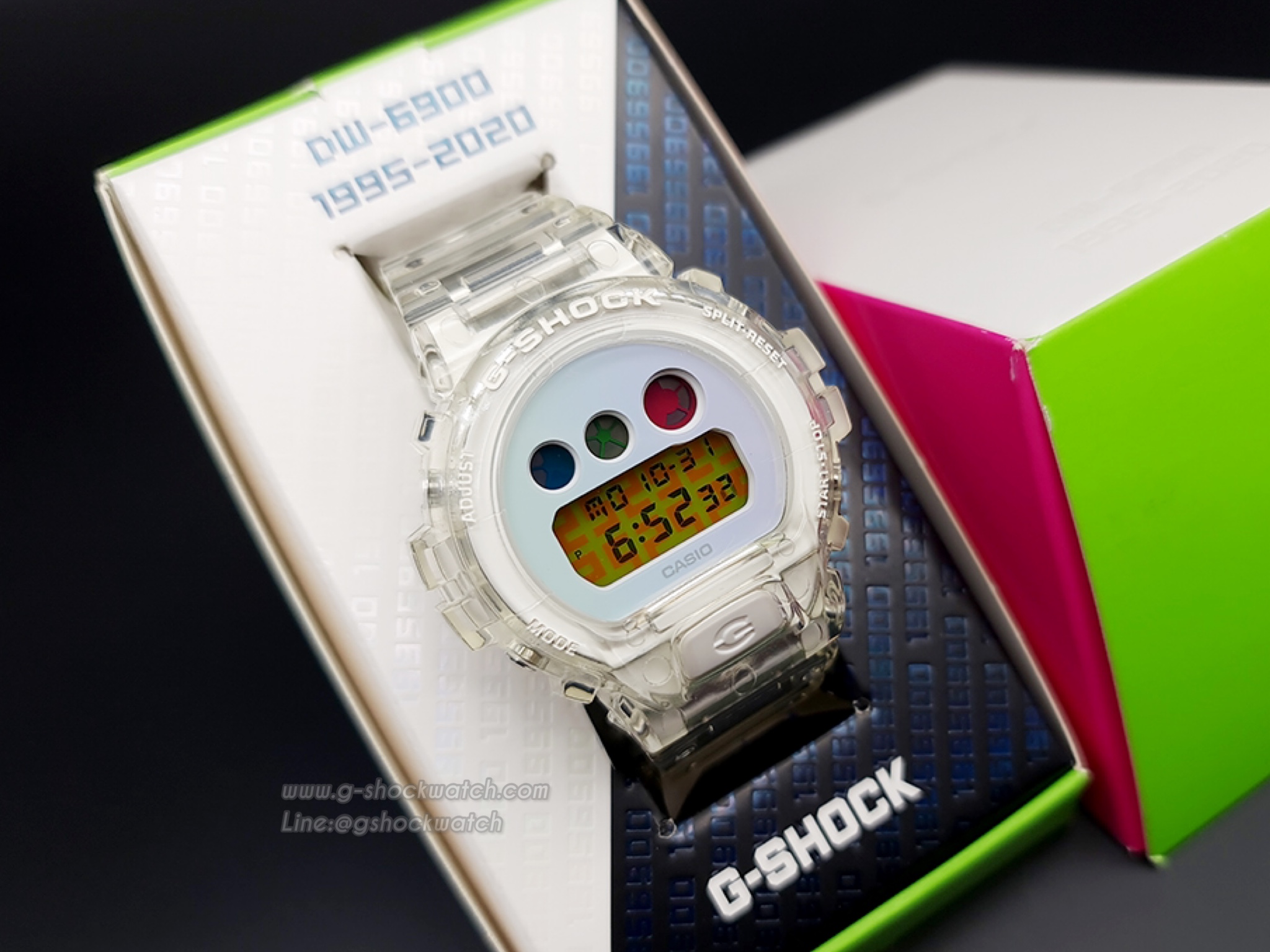 CASIO G-SHOCK นาฬิกาข้อมือ นาฬิกากันน้ำ นาฬิกาของแท้ ประกันศูนย์ CMG 1 ปี รุ่น DW-6900SP-7D