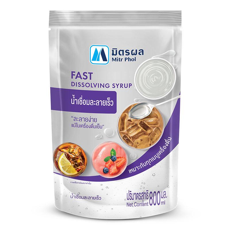 น้ำเชื่อมละลายเร็ว ตรา มิตรผล Mitr Phol Fast Dissolving Syrup ขนาด 800 ml. (03-0388)