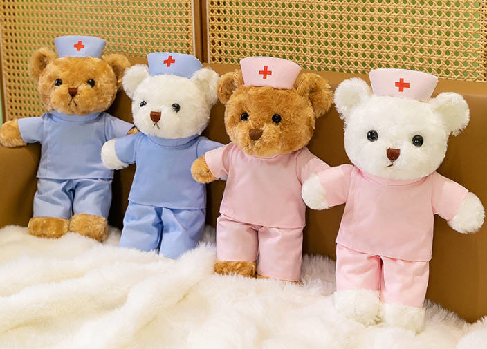 รับผลิต,ตุ๊กตาน้องหมี,ตุ๊กตาพร้อมมีใส่เสื้อ,ตุ๊กตาหมีสกรีนโลโก้,ตุ๊กตาหมีของขวัญ,โรงงานผลิตตุ๊กตาหมี,ของขวัญ,ของแจก,30cm