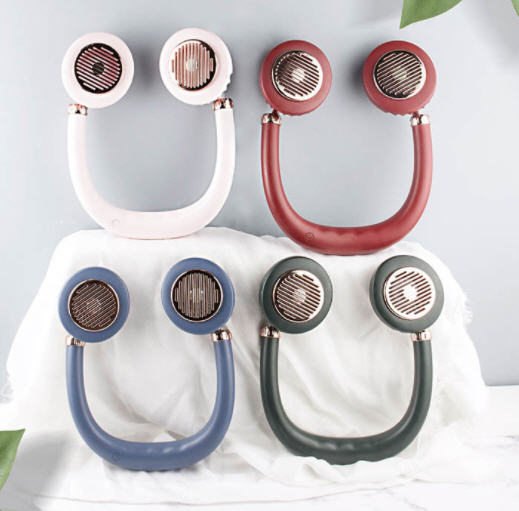 พัดลมห้อยคอ,พัดลมพกพา