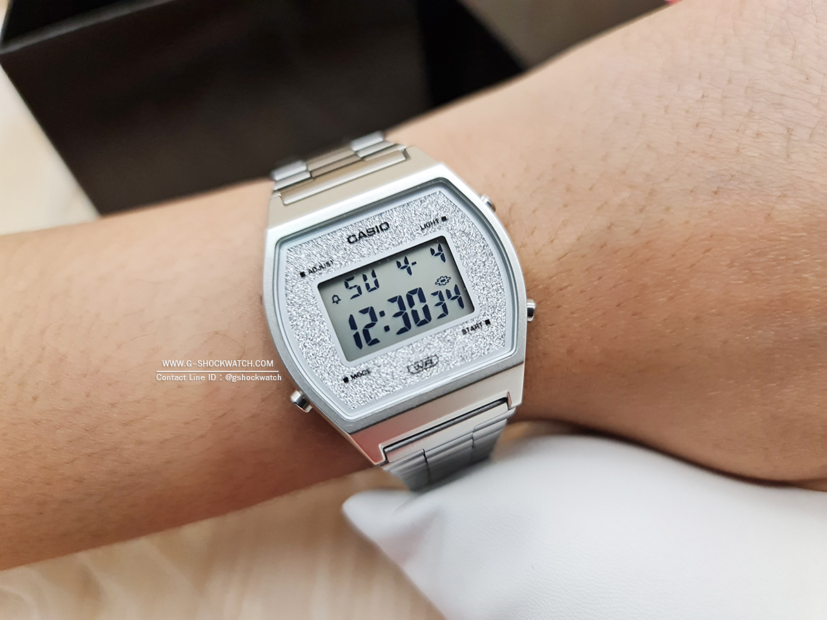 CASIO นาฬิกาข้อมือ นาฬิกากันน้ำ นาฬิกาของแท้ ประกันศูนย์ CMG 1 ปี รุ่น B640WDG-7A
