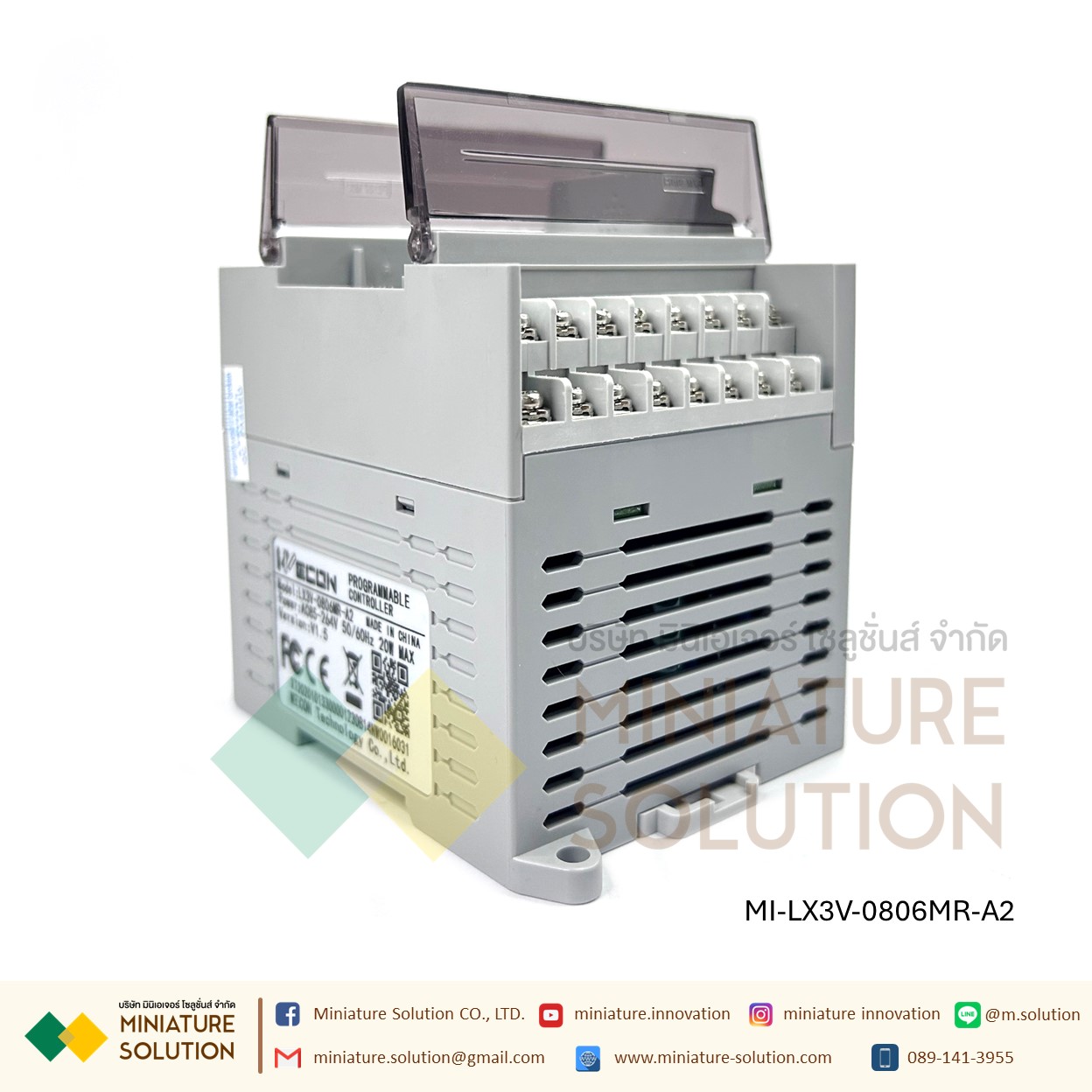 WECON PLC LX1V-0806MR-D 24VDC Suppout RS485 14 I/O LX3V-0806MR-A 32 I/O LX3V-1616MT LX3V-1616MR