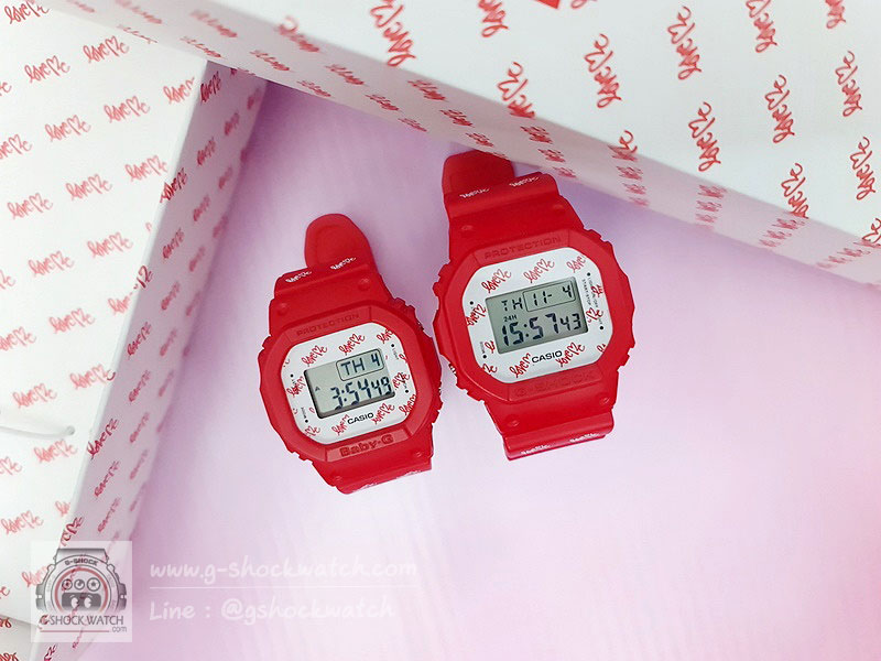 CASIO LOVESET นาฬิกาข้อมือกันน้ำ ของแท้ ประกันศูนย์ CMG 1 ปี รุ่น LOV-20B-4DR สีแดง