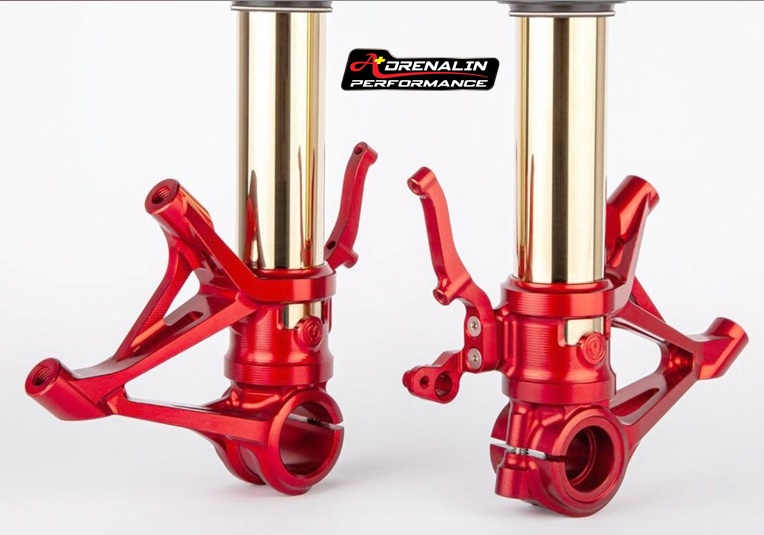 โช้คหน้า Ohlins พร้อมขาจับ Motocorse สำหรับ Panigale 899 1199