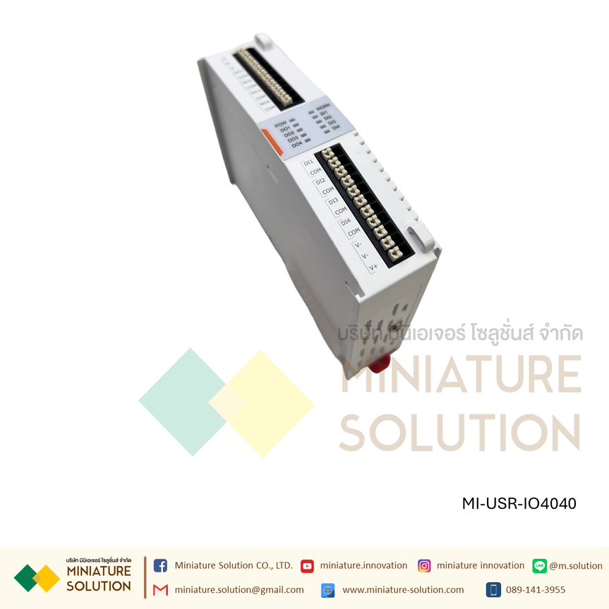 USR-IO0440/MI-USR-IO4040 (4AI+4DO expansion machine) โมดูลต่อเพิ่มสำหรับ USR-M100