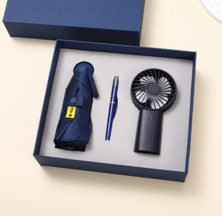 ชุดของขวัญปีใหม่,ชุดร่มพัดลมปากกา,ของขวัญปีใหม่สกรีนโลโก้