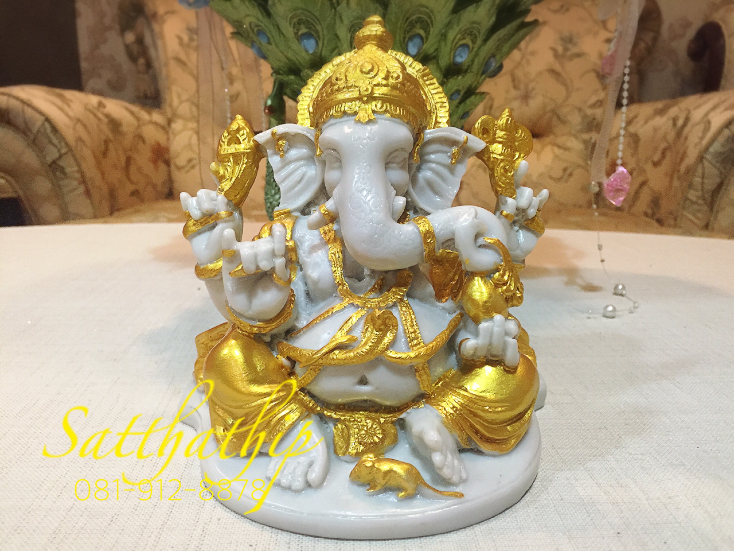 [สินค้าหมด - sold out***] พระพิฆเนศ ปางเศรษฐี (เซรามิก) - Ganesha: Lord of Success