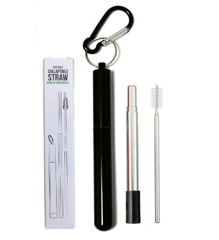 หลอดสแตนเลส,หลอดพับได้,หลอดพกพา,ชุดหลอดสแตนเลส,หลอดสแตนเลส