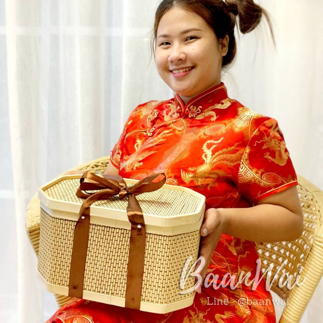 กล่องไม้ไผ่มงคล 8 ทิศ เพิ่มพูนสุข