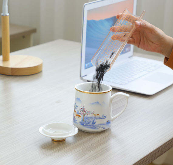 แก้วเซรามิค,แก้วเซรามิก,แก้เซรามิกพร้อมที่กรองชา