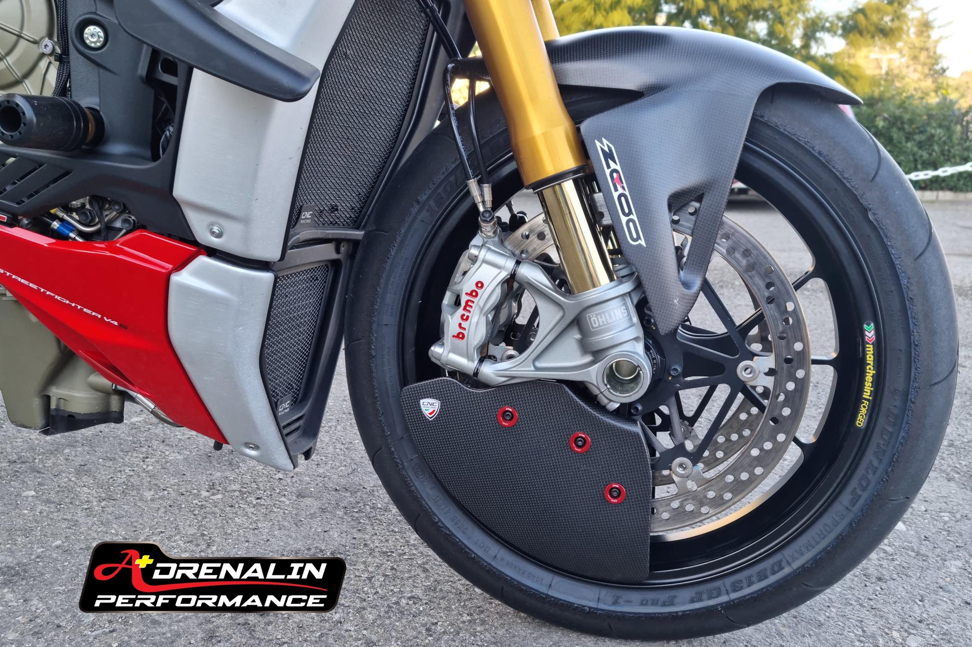 ดักลมเบรคหน้าคาร์บอน cncracing GP Evo สำหรับ Panigale V2