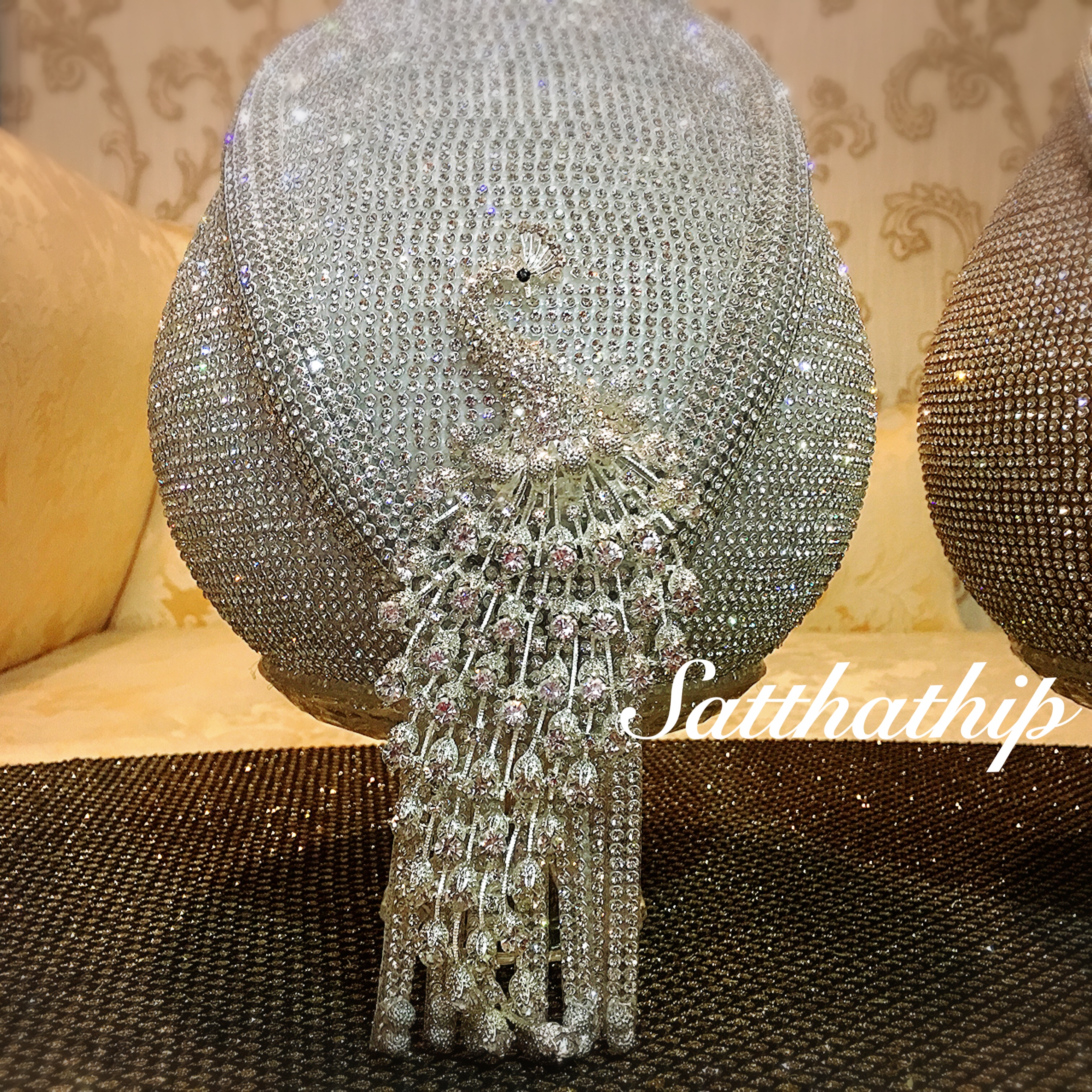 พานพุ่ม - พานพุ่มสักการะ - พานพุ่มเงินทอง - พานพุ่มนพเก้า [8 นิ้ว/ 4,500บาท/คู่]