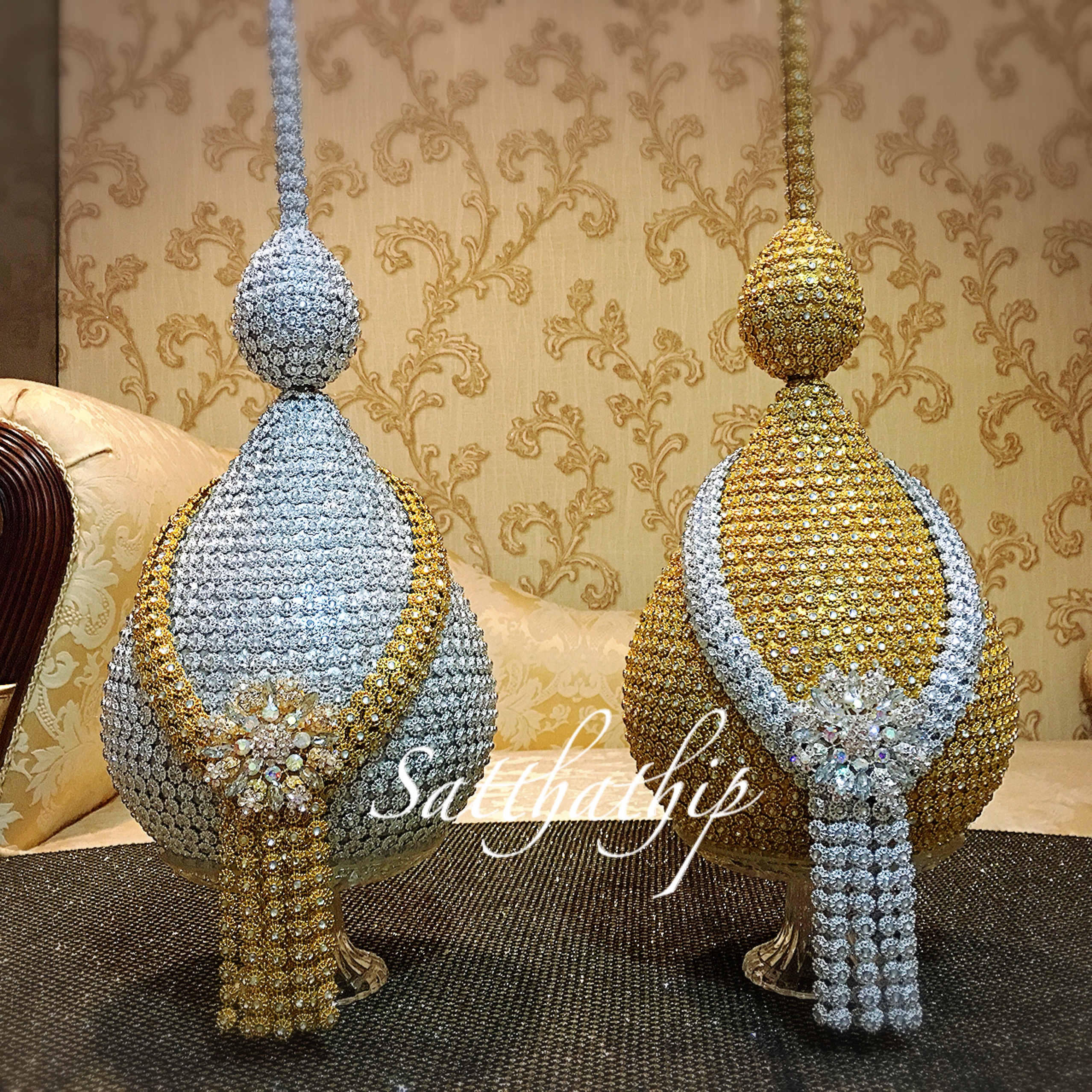 พานพุ่ม - พานพุ่มสักการะ - พานพุ่มเงินทอง - พานพุ่มนพเก้า - Phan bush