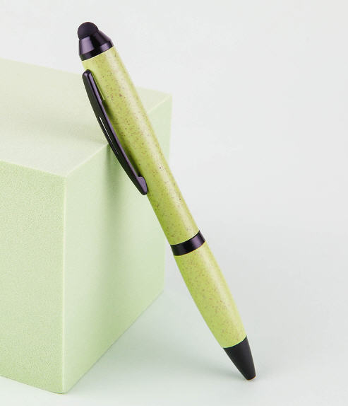 ปากกาฟางข้าวสาลี,ปากการีไซเคิล,ปากกาลูกลื่นรีไซเคิล,ปากกา,ปากกาสกรีนโลโก้