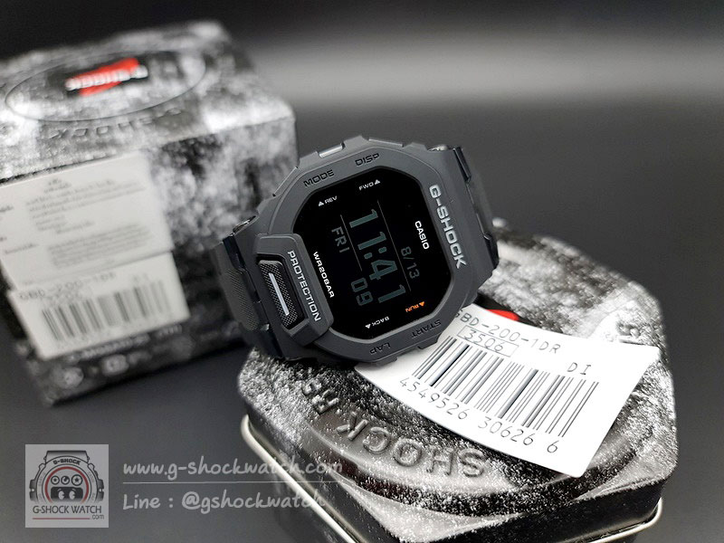 CASIO G-SHOCK นาฬิกาข้อมือ นาฬิกากันน้ำ นาฬิกาของแท้ ประกันศูนย์ CMG 1 ปี รุ่น GBD-200-1D
