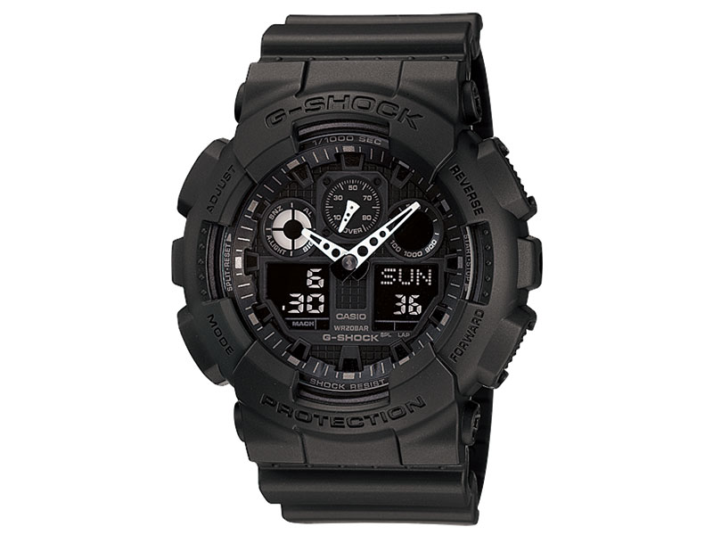CASIO G-SHOCK นาฬิกาข้อมือ นาฬิกากันน้ำ นาฬิกาของแท้ ประกันศูนย์ CMG 1 ปี รุ่น GA-100-1A1