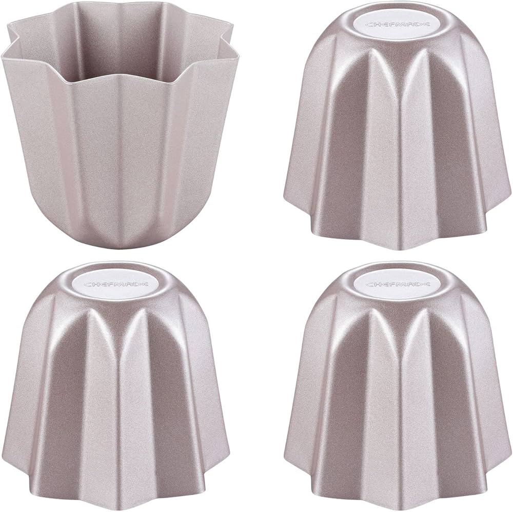 Chef Made WK 9902-4 พิมพ์แพนโดโร 4 ชิ้น 4 Pcs Non Stick Small Octagonal Pandoro Set (11-8169)