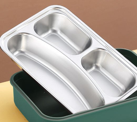 กล่องข้าวสแตนเลส,กล่องใส่อาหาร,กล่องข้าวสแตนเลสพร้อมช้อนตะเกียบ,สกรีนโลโก้