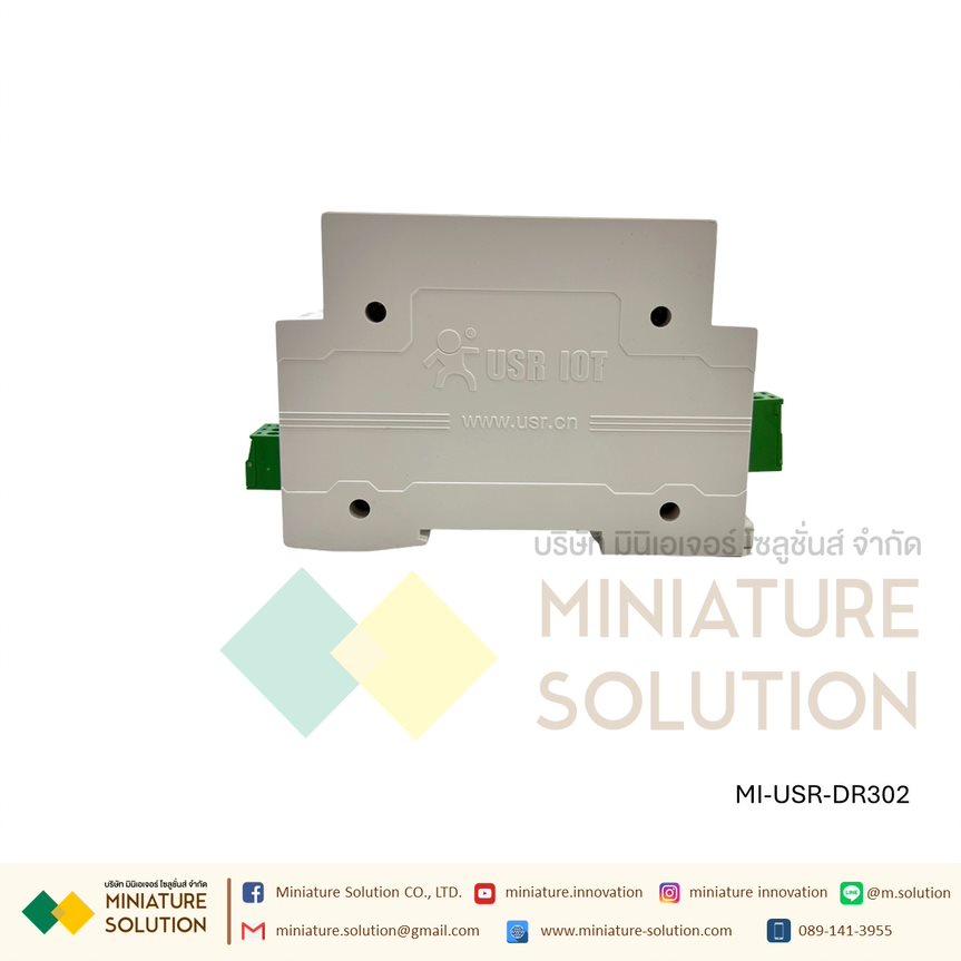 โมดูลแปลงสัญญาณ (USR-DR302 Modbus RS485 To Ethernet Converter) (USR-DR404 DIN-Rail RS485 to WiFi Converters between)