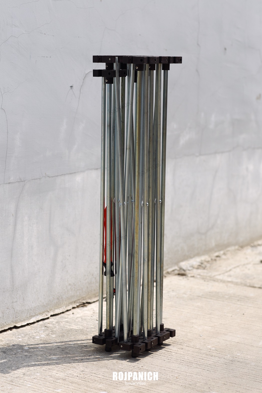 โต๊ะยืดหด1ชั้นสูงชุบ