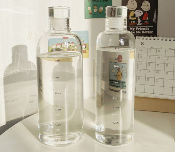 ขวดแก้วใส่น้ำ,ขวดแก้วน้ำ,500ml,750ml,+ปลอกหุ้ม