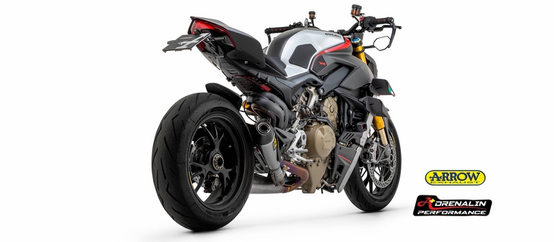 ท่อ Arrow สลิปออน สำหรับ Street fighter v4 ท่อรุ่นล่าสุด คอแสตนเลส (For Exhibition only)