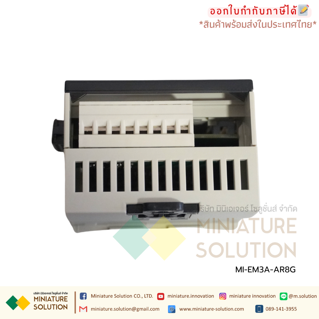 AMSAMOTION PLC expansion module Temperature อ่านค่าอุณหภูมิ 8-channel PT100 AI8x15Bit [EM3A-AR8G]