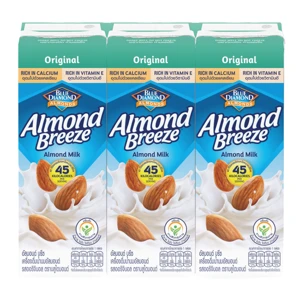 Blue Diamond น้ำนมอัลมอนด์รสธรรมชาติ 180 มล.x 3กล่อง (02-8287)