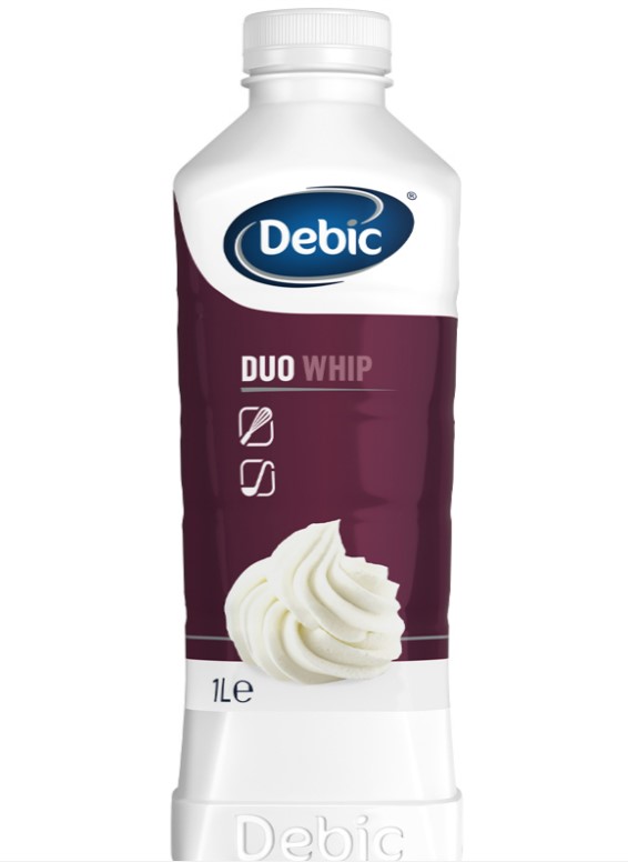 Debic Duo Whip 33% UHT 1Ltr. เดบิค ดูโอวิป 33% ยูเอชที (ไขมันพืช 33% บัตเตอร์มิลค์ 66%) 1 ลิตร (02-8253)(สินค้าแช่เย็น)