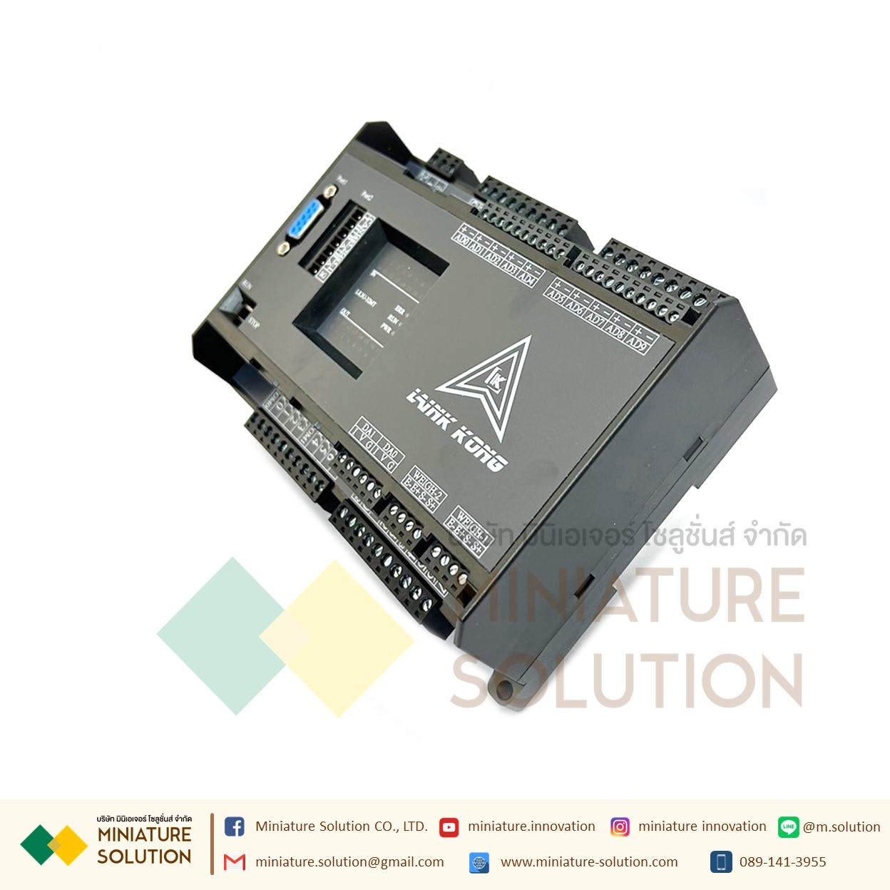 PLC LK3U-32MT-10AD-2DA MITSU GXWork (มีช่องวัด Load Cell) -2CH