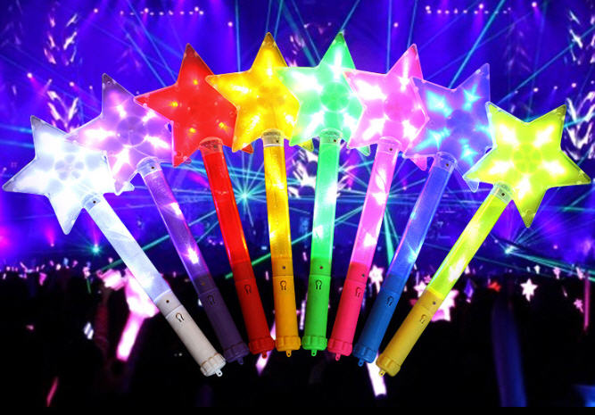 ไฟกระพริบรูปดาว,แท่งไฟกระพริบคอนเสิร์ต,อุปกรณ์เชียร์คอนเสิร์ต