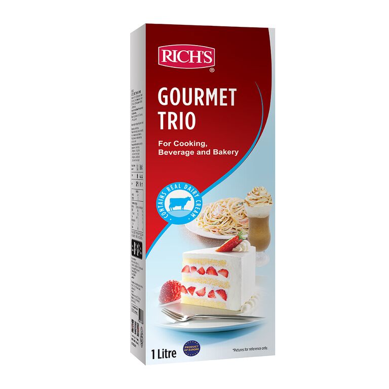 วิปปิงครีม ริชส์ Rich's Whipping Cream Gourmet Trio 1 Ltr. (unsweetened) (02-6536)