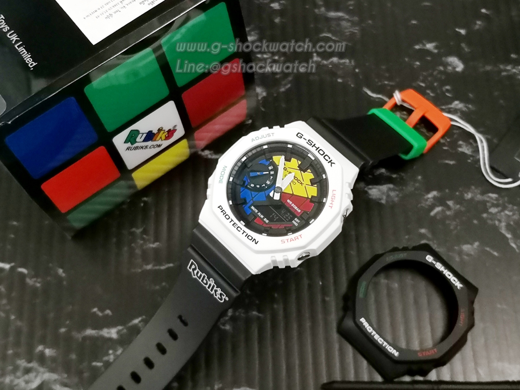 CASIO G-SHOCK นาฬิกาข้อมือ นาฬิกากันน้ำ นาฬิกาของแท้ ประกันศูนย์ CMG 1 ปี รุ่น GAE-2100RC-1A