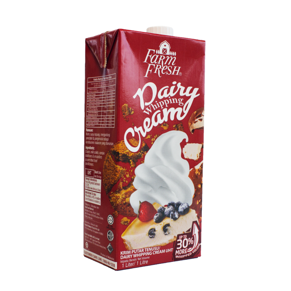 วิปปิ้งครีมตรา ฟาร์มเฟรช Farm Fresh UHT Whipping Cream1 Lt. (02-8280)(สินค้าแช่เย็น)