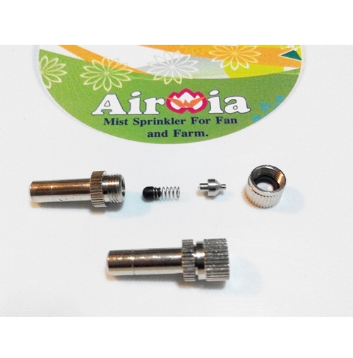 หัวพ่นหมอก stainless code 2 ; 20 หัว แถม orifice plate 0.2 mm.