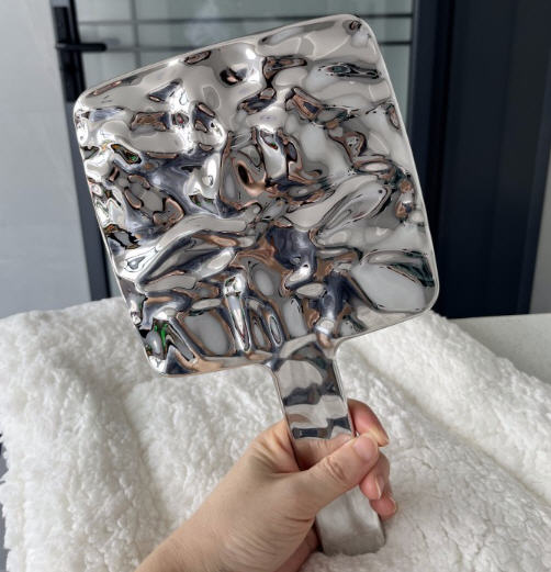 กระจกด้ามจับ,กระจกแต่งหน้า,กระจกด้ามจับ,กระจกด้ามจับสี่เหลี่ยม