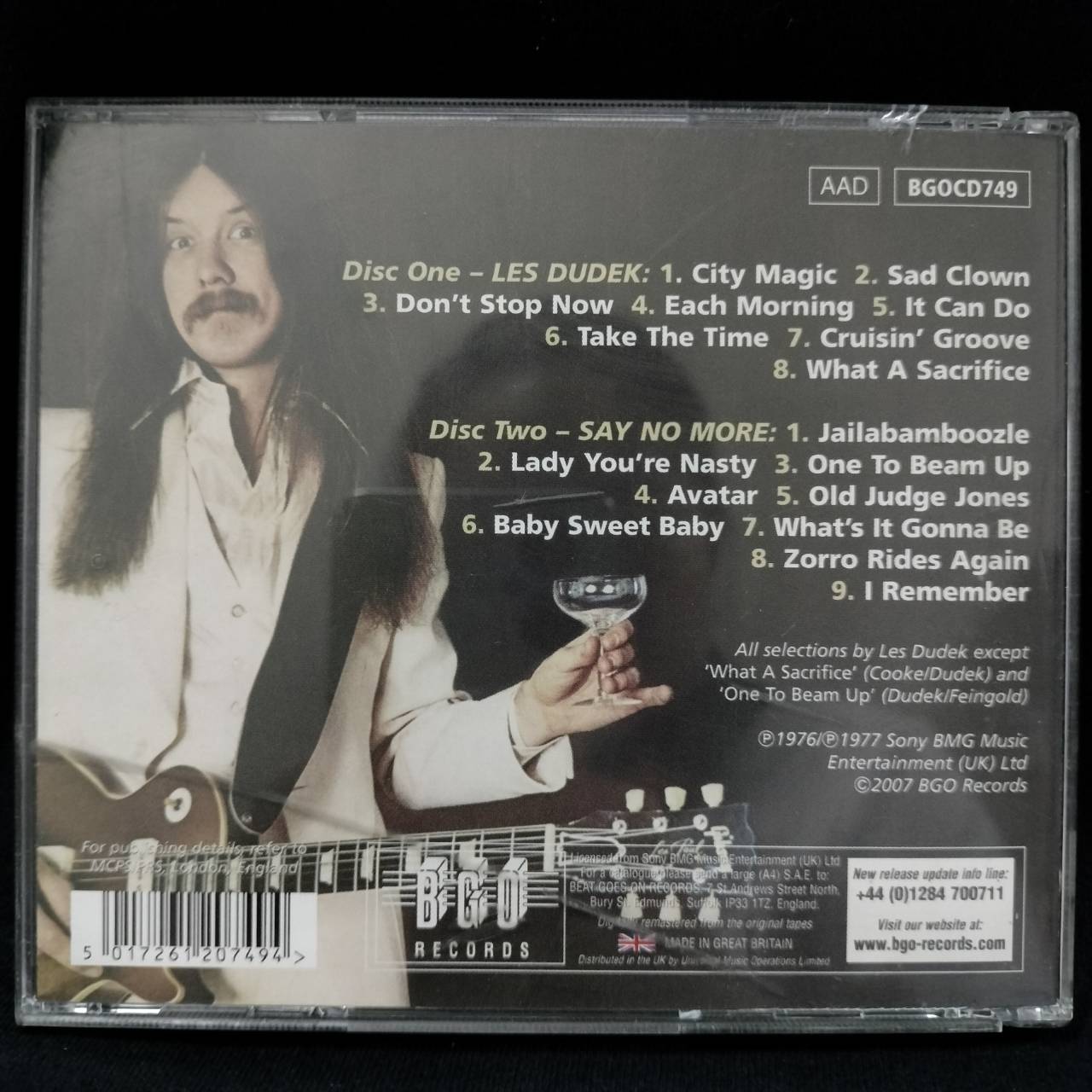 Les Dudek – Les Dudek / Say No More / UK / 2CD / แผ่นดี+แผ่นสวย