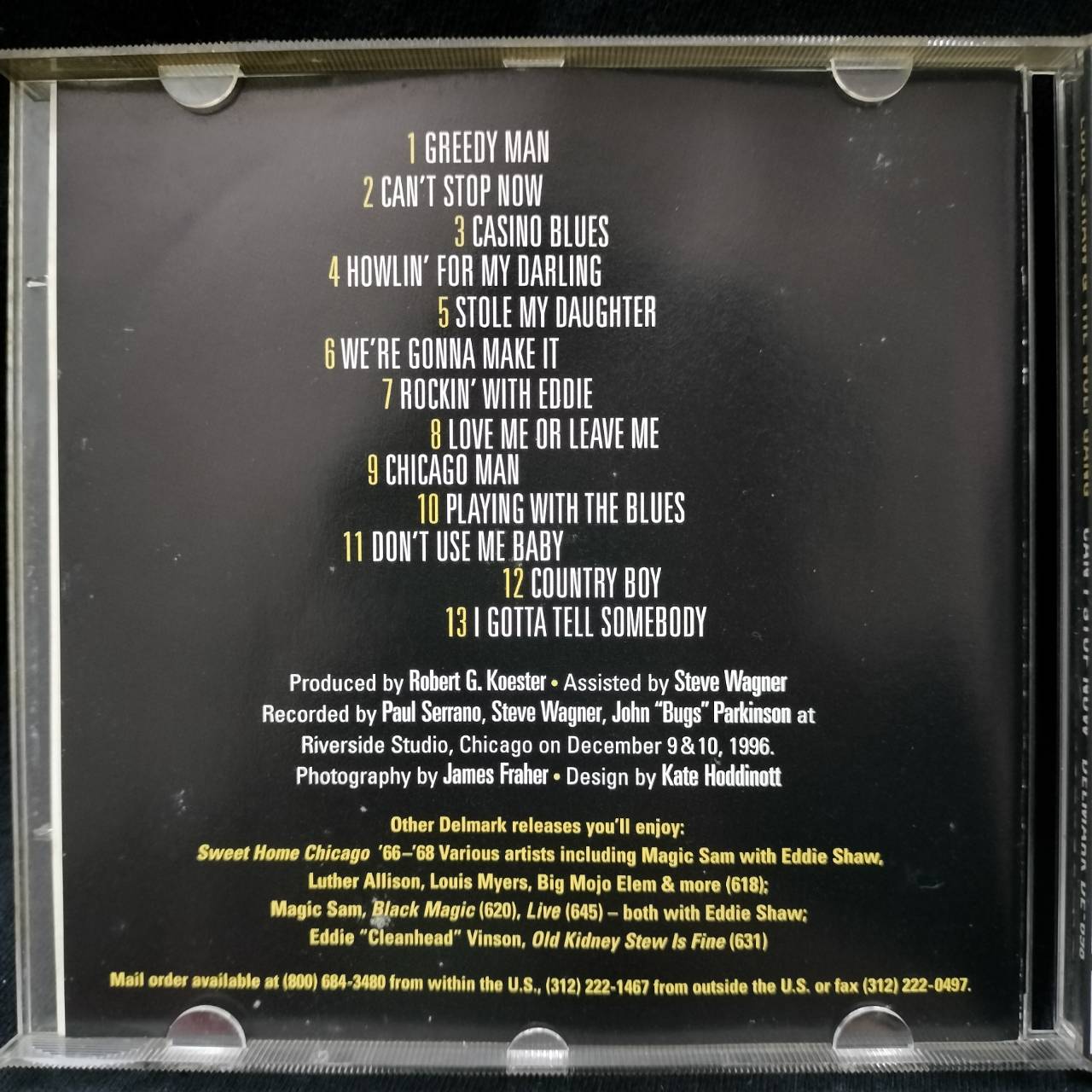 Eddie Shaw & The Wolf Gang – Can't Stop Now / USA / ปกเจาะ / ปกในมีจุดเหลือง / แผ่นดี