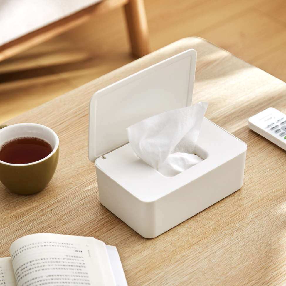 กล่องทิชชู่ กล่องใส่หน้ากาก กล่องใส่ทิชชู่เปียก กล่องทิชชู่มีฝาปิด กล่องกระดาษทิชชู่