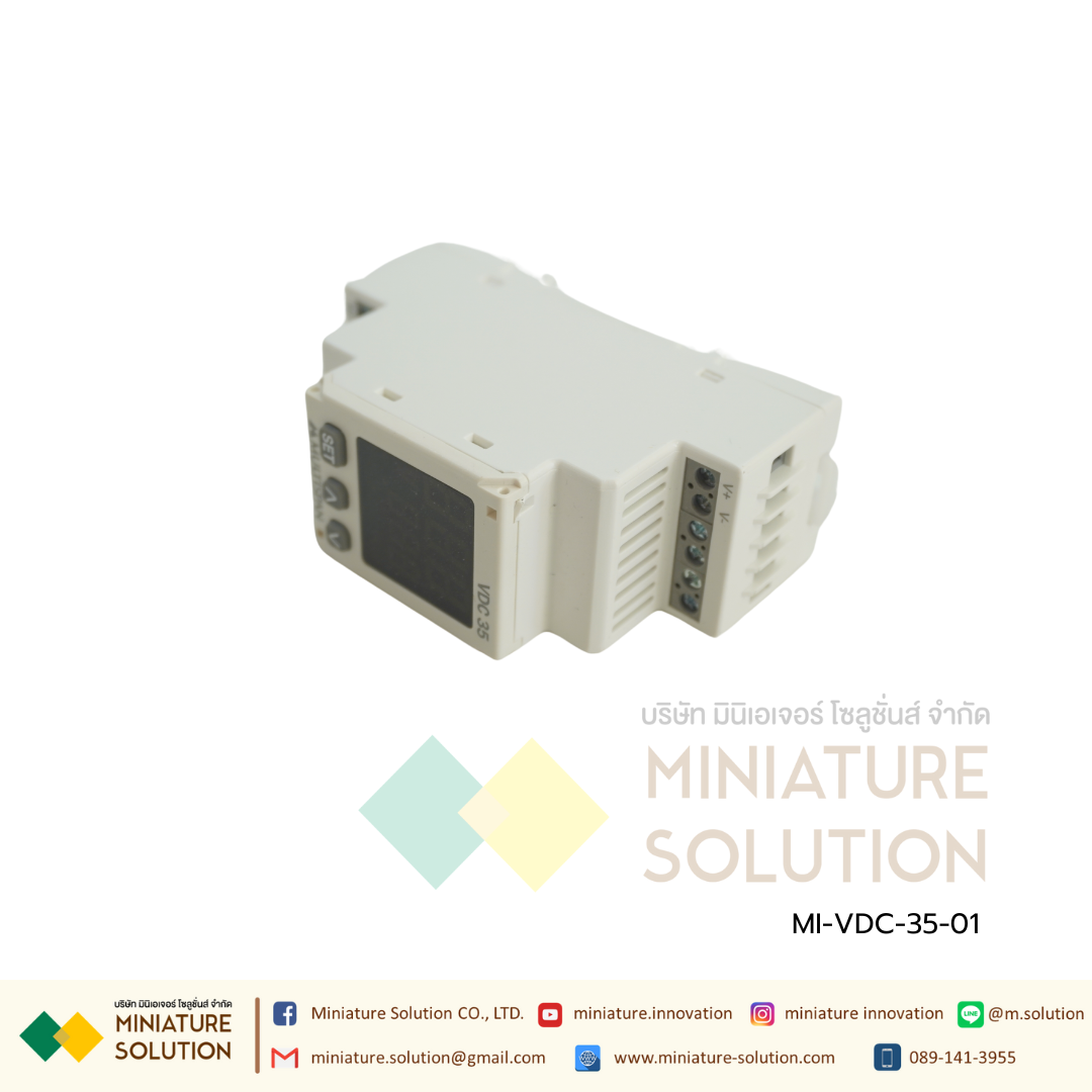 VDC-35 DC Voltage Relay Multispan ( VDC-35-00 Range 18V to 70V DC ) (VDC-35-01 Range 70V to 300V DC )