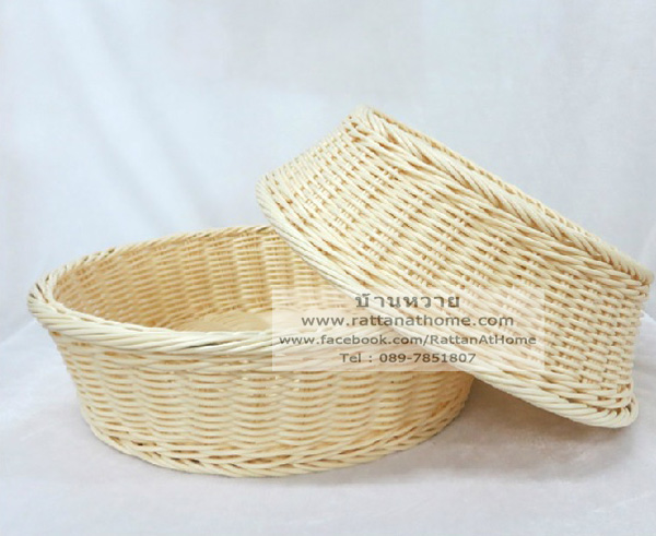 ถาดหวายเทียม ถาดหวายใส่ขนมปัง ขนาด S 36*10 cm