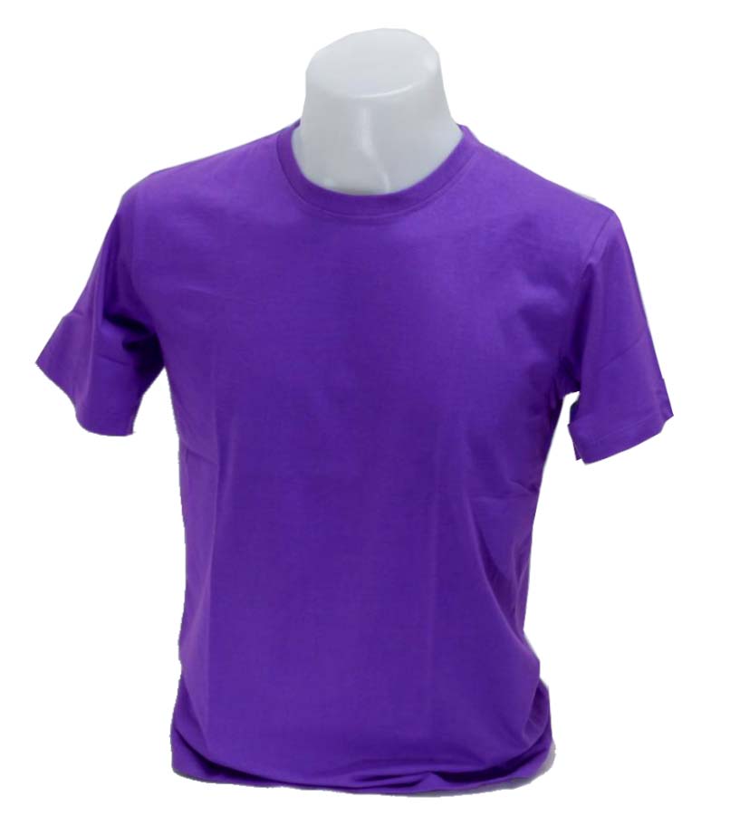 เสื้อยืดคอกลมสีม่วง