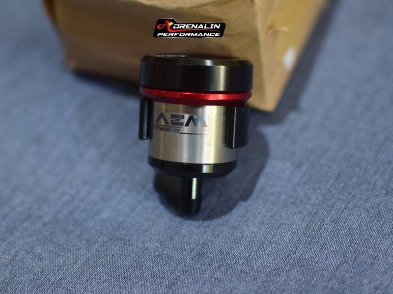 กระปุกน้ำมันเบรค AEM Factory ไทเทเนียม ขนาดS 27mm