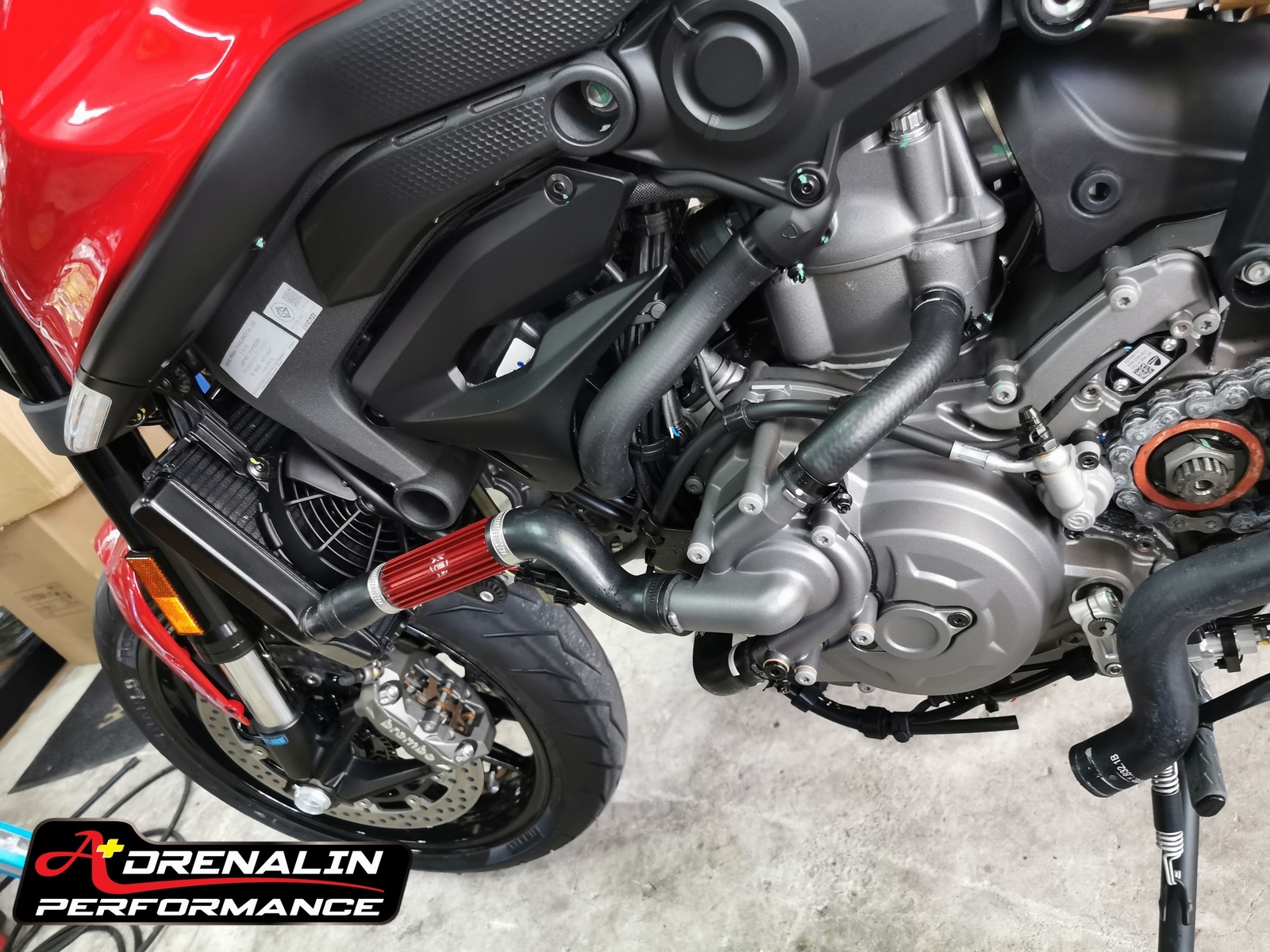 ท่อระบายความร้อนหม้อน้ำ ducabike สำหรับ Monster 937